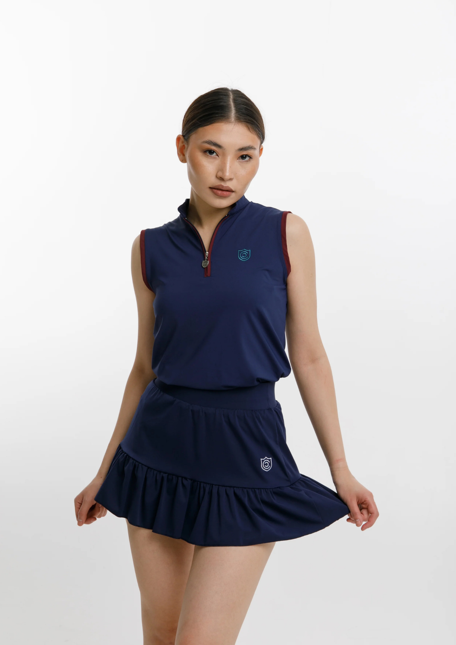 Signature Navy Sleevless Top