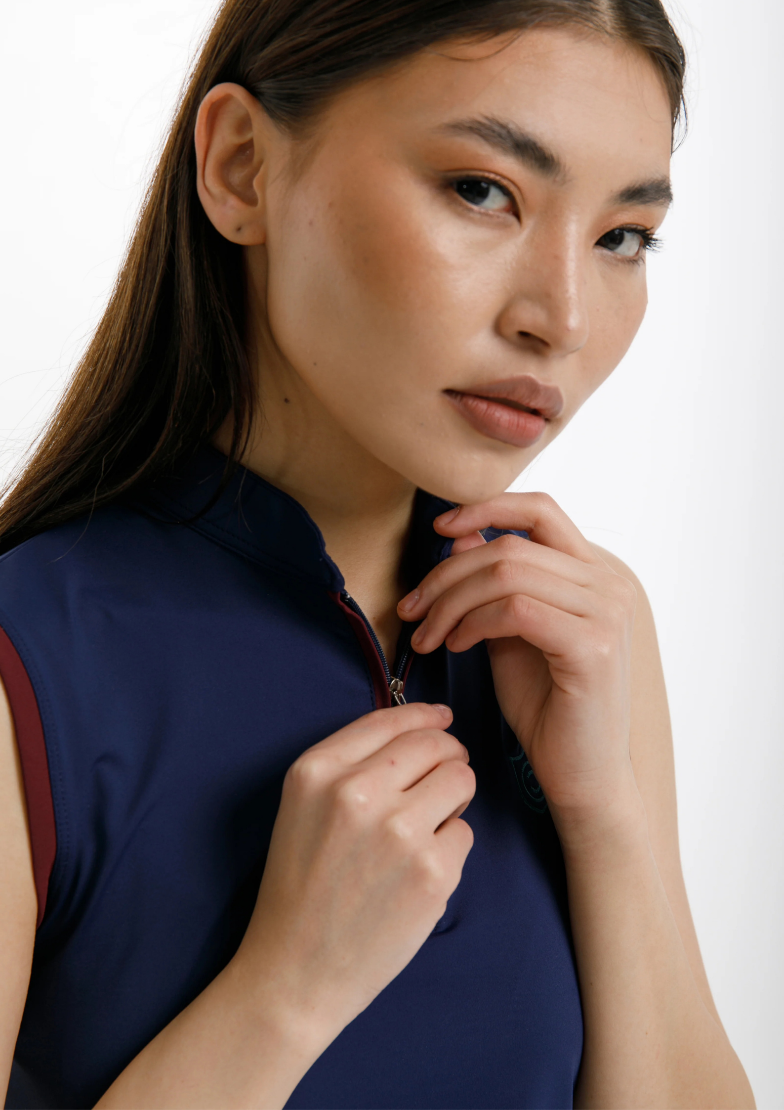 Signature Navy Sleevless Top