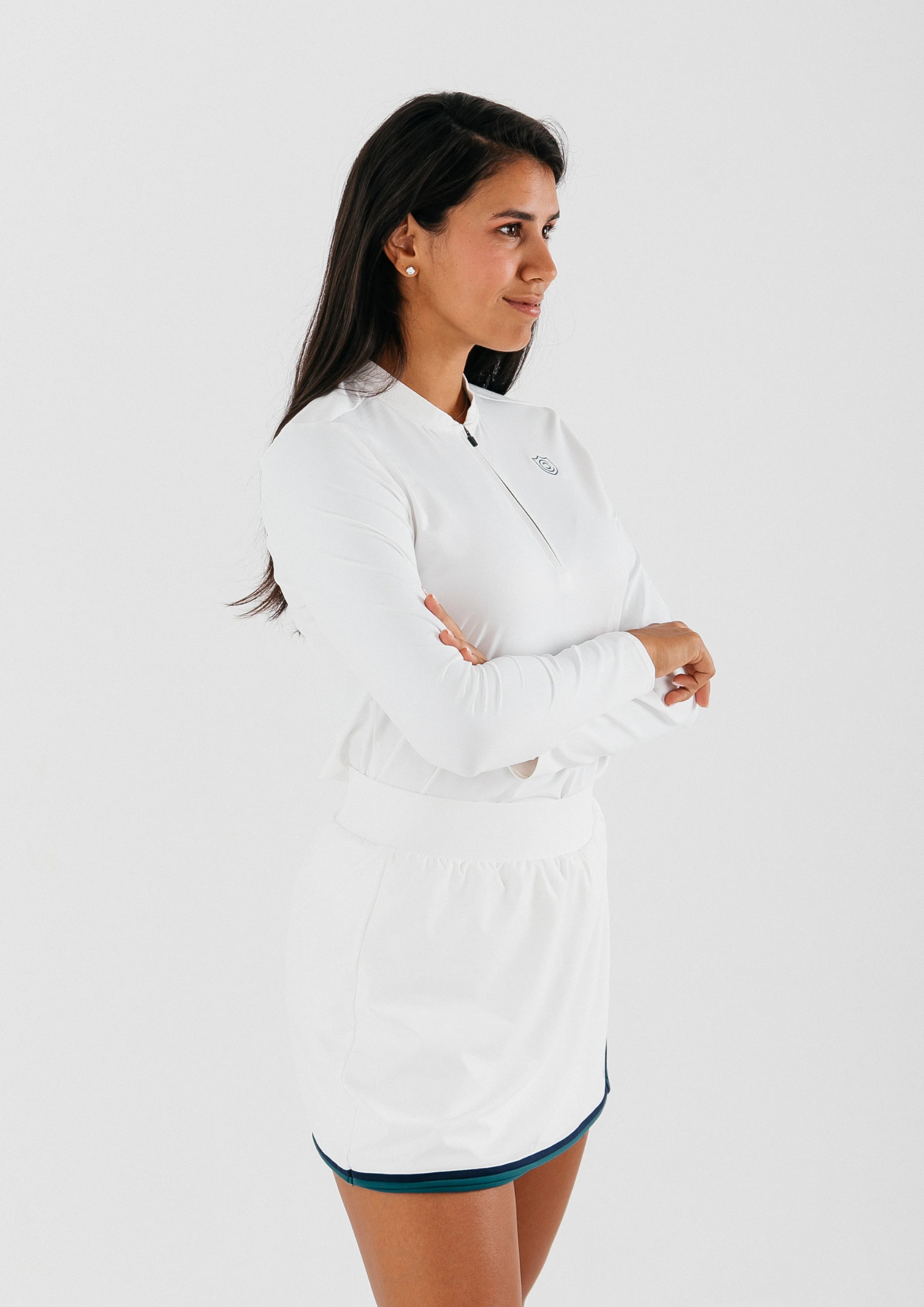 Wrap White Tennis Skirt