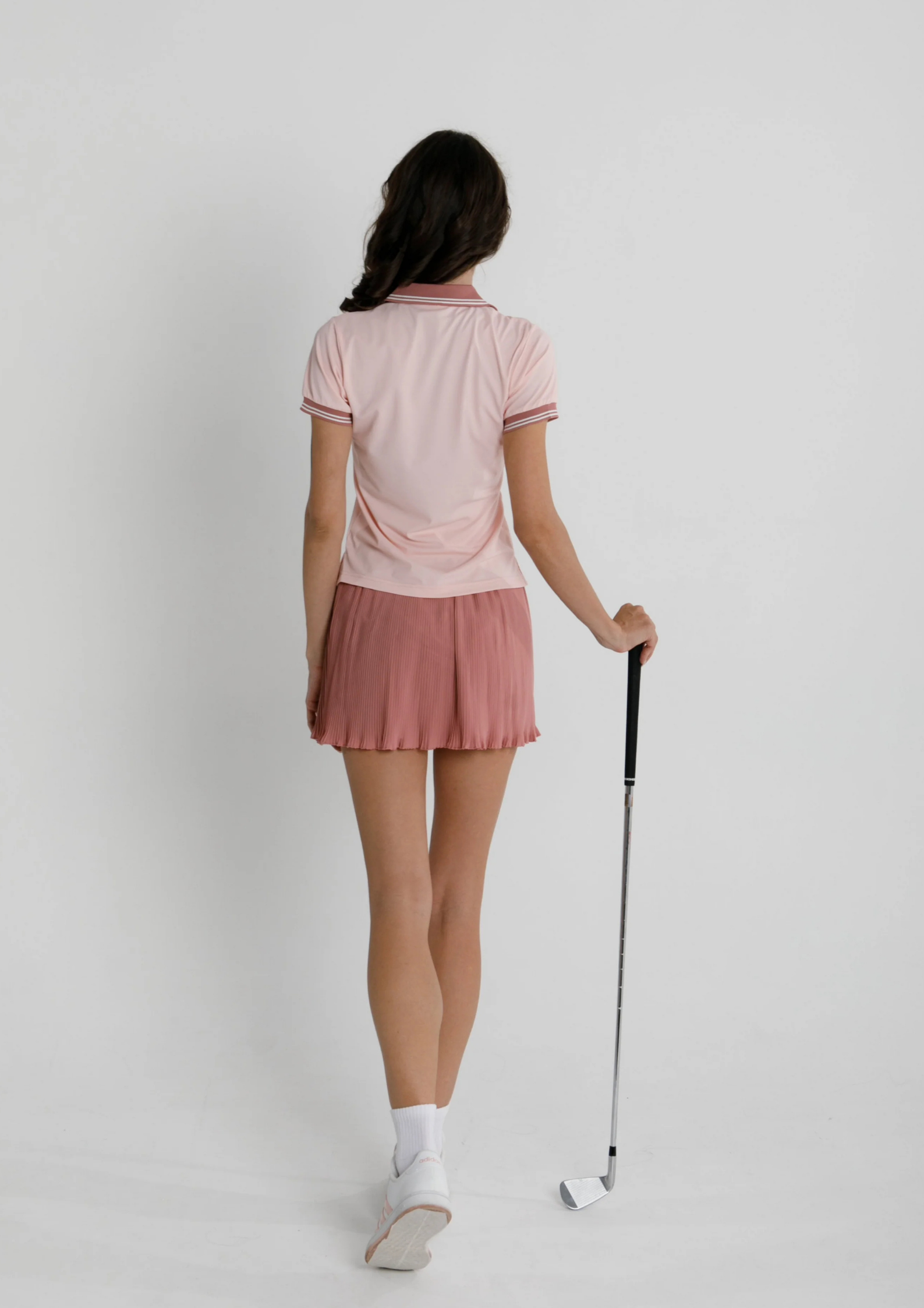 Blush Pink Pleated Skirt