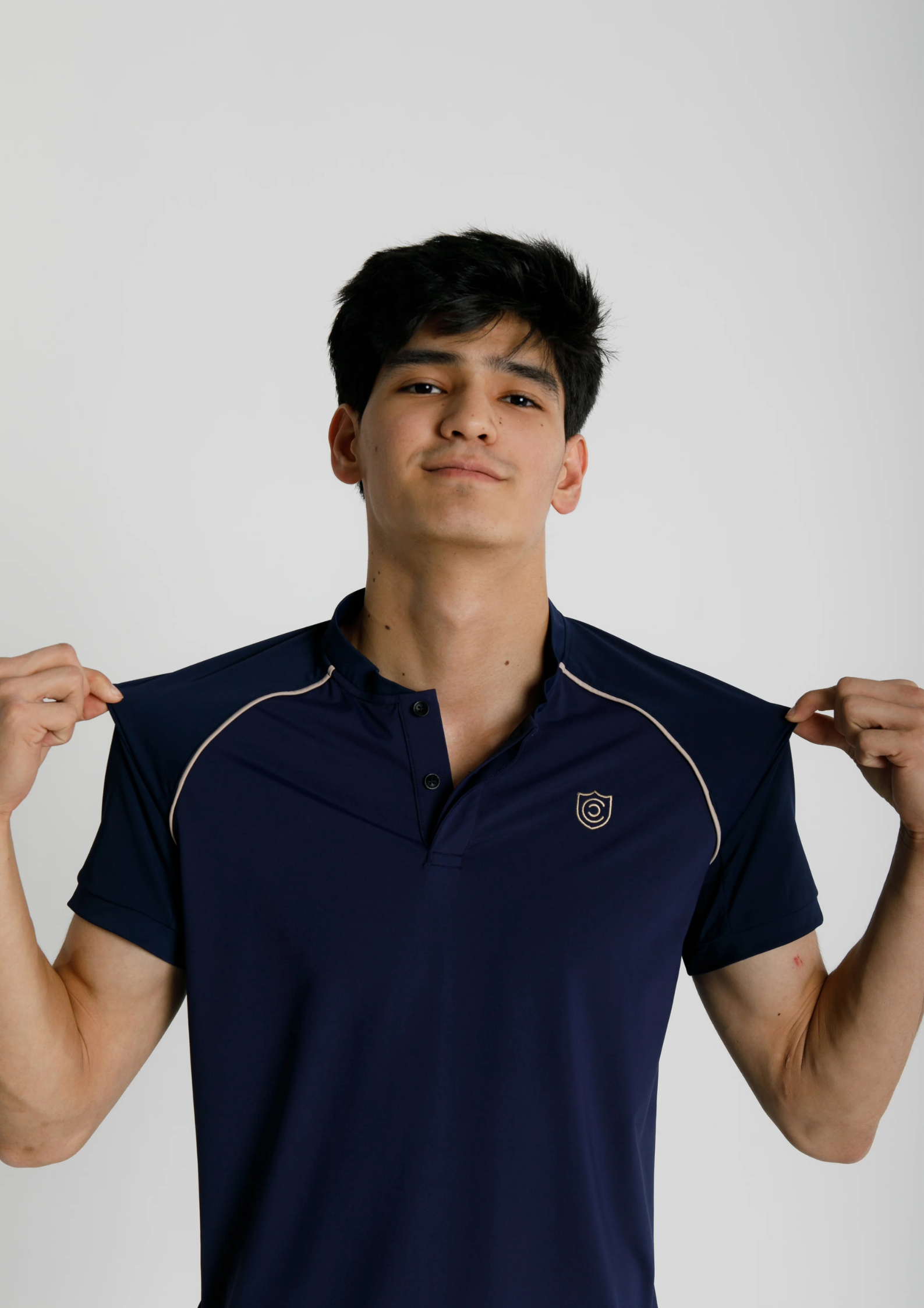 Mandarin Collar Performance T-Shirt