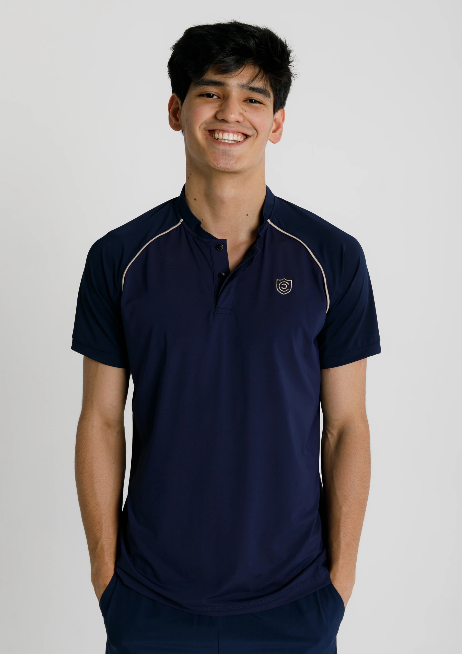 Mandarin Collar Performance T-Shirt