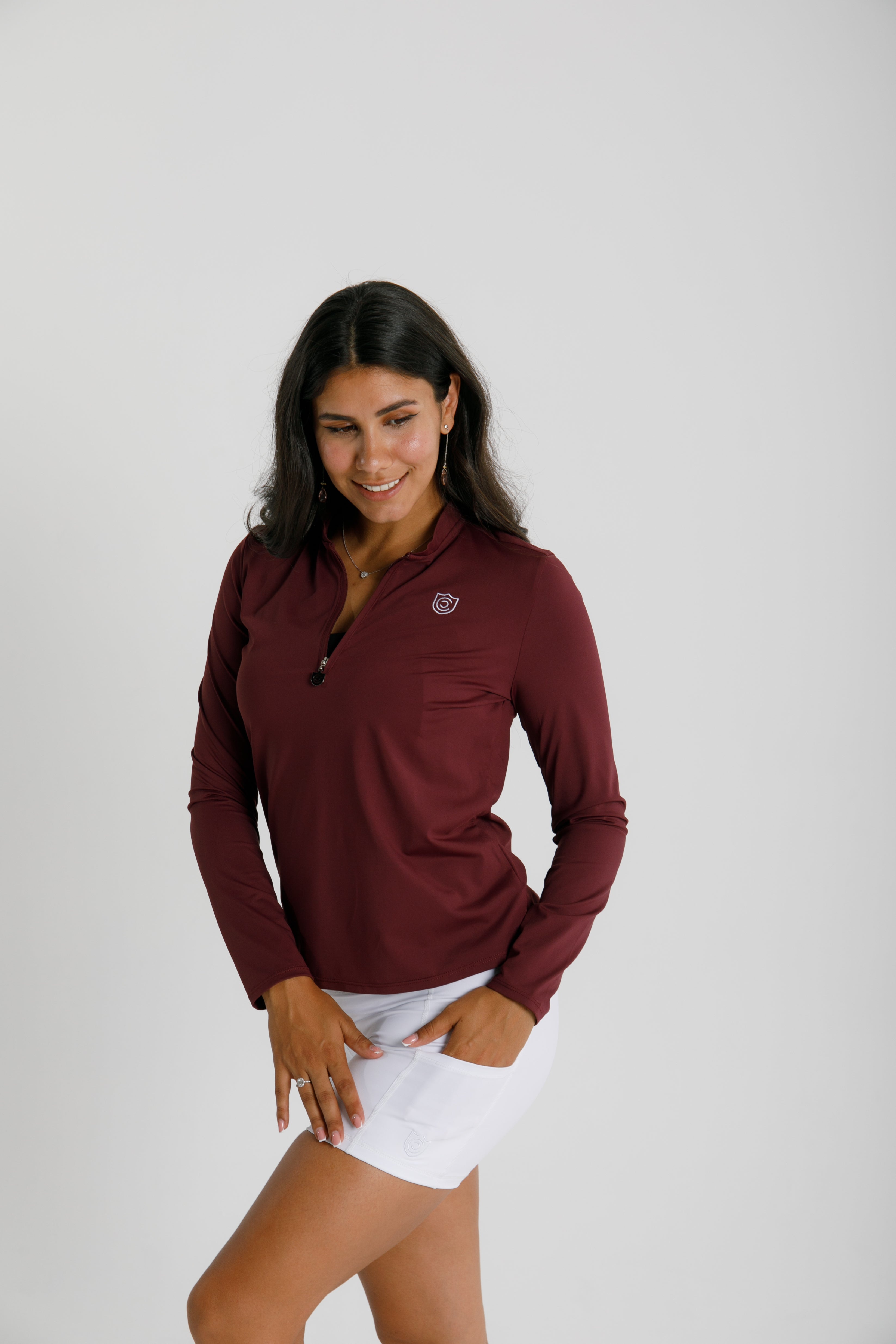 Stunning Maroon Long Sleeve Top
