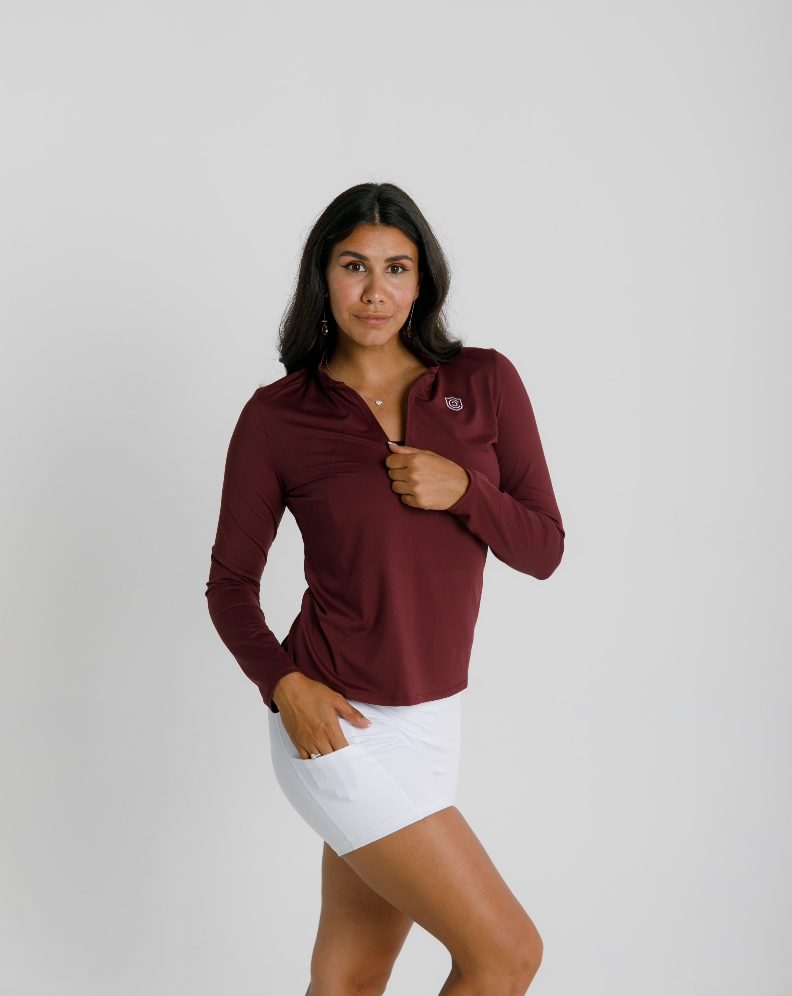 Stunning Maroon Long Sleeve Top