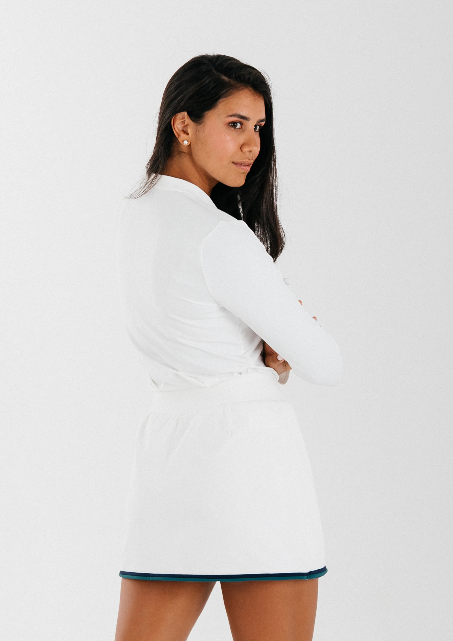 Wrap White Tennis Skirt