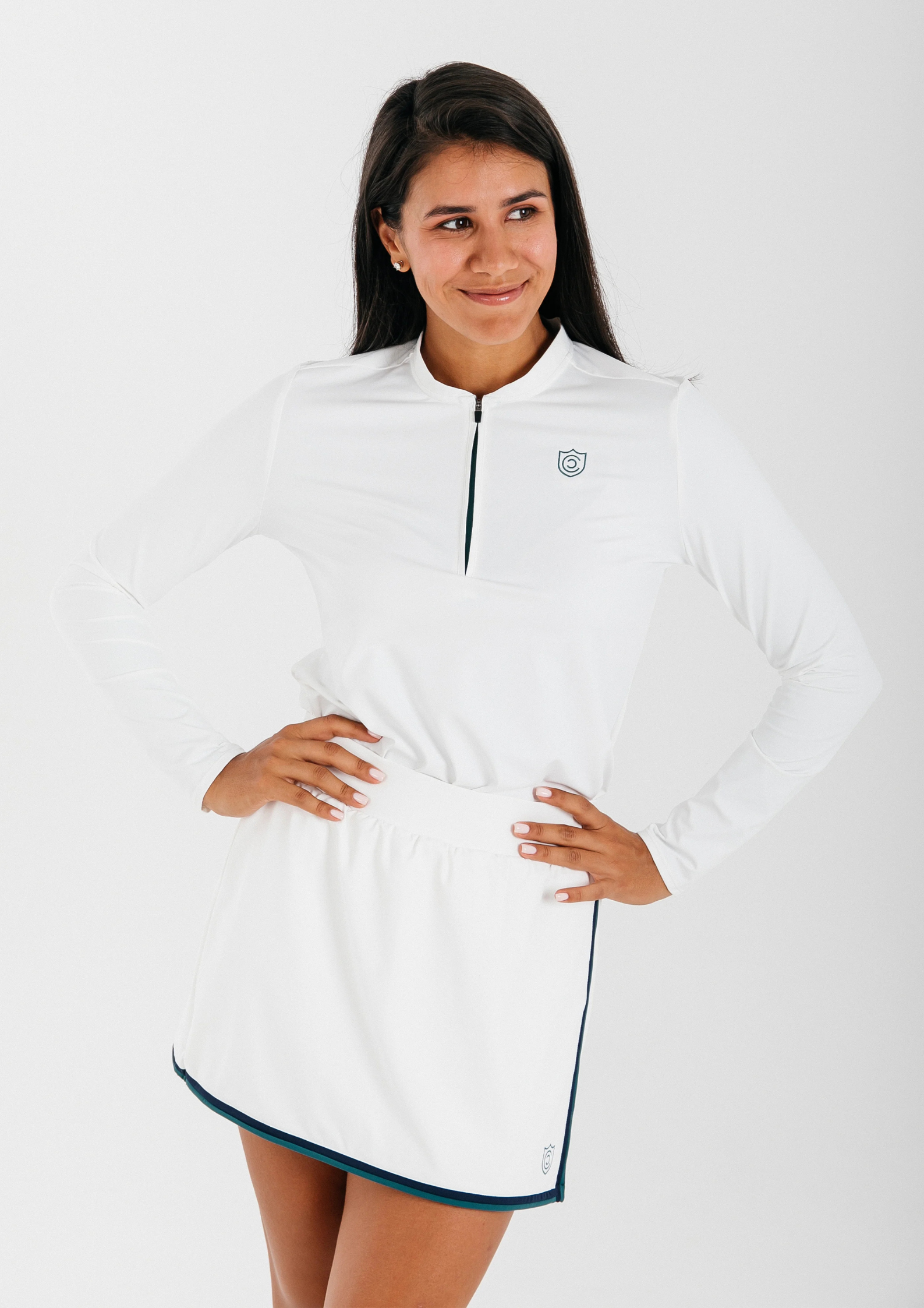 Wrap White Tennis Skirt