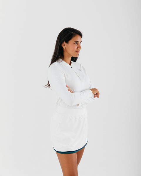 Wrap White Tennis Skirt